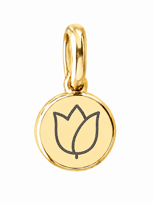 Gold Flower Necklace | Tulipán
