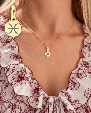 Zodiac Necklace | Piscis (Gold)