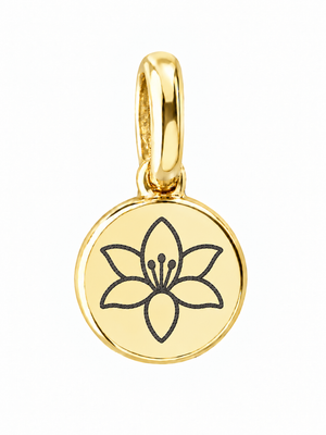 Gold Birth Flower Necklace | Mayo (Lirio)