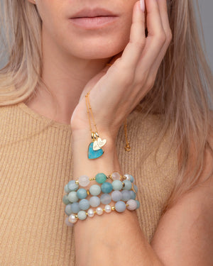 Mint to Be Initial Necklace (Gold)