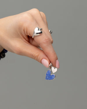 Something Blue Initial Necklace (Silver)