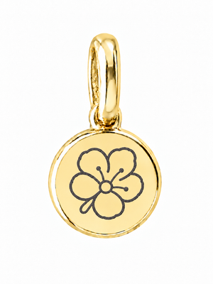 Gold Birth Flower Necklace | Septiembre (Campanilla)