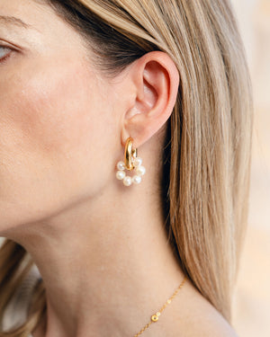 Multiway Pearl Hoops - Bangili