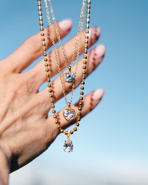 Crystal Heart Necklace - Bangili
