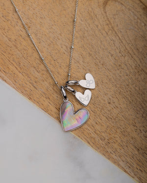 Be Mine Initial Necklace (Silver) - Bangili