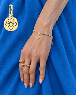Birth Flower Bracelet (Gold) - Bangili