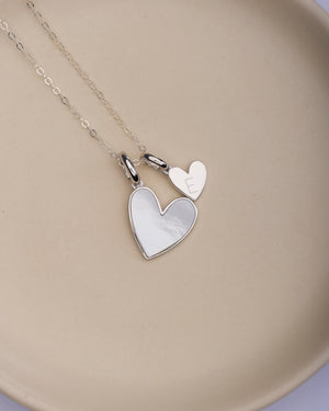 I Love You Initial Necklace (Silver)