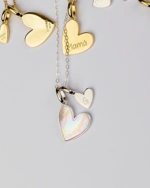Be Mine Initial Necklace (Silver) - Bangili