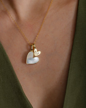 I Love You Initial Necklace (Gold) - Bangili