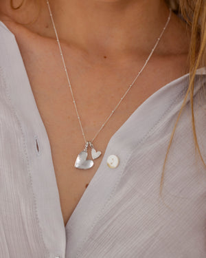 I Love You Initial Necklace (Silver)