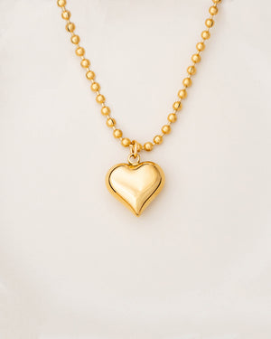 Puffy Heart Necklace - Bangili