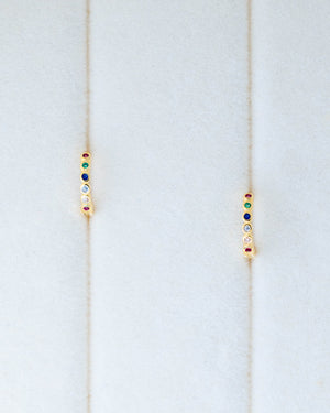 Mini Rainbow Huggies (Plata 925) - Bangili