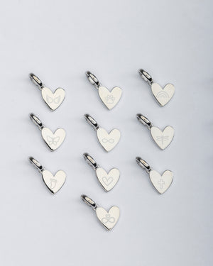 I Love You Initial Necklace (Silver)