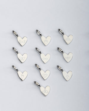 Something Blue Initial Necklace (Silver) - Bangili