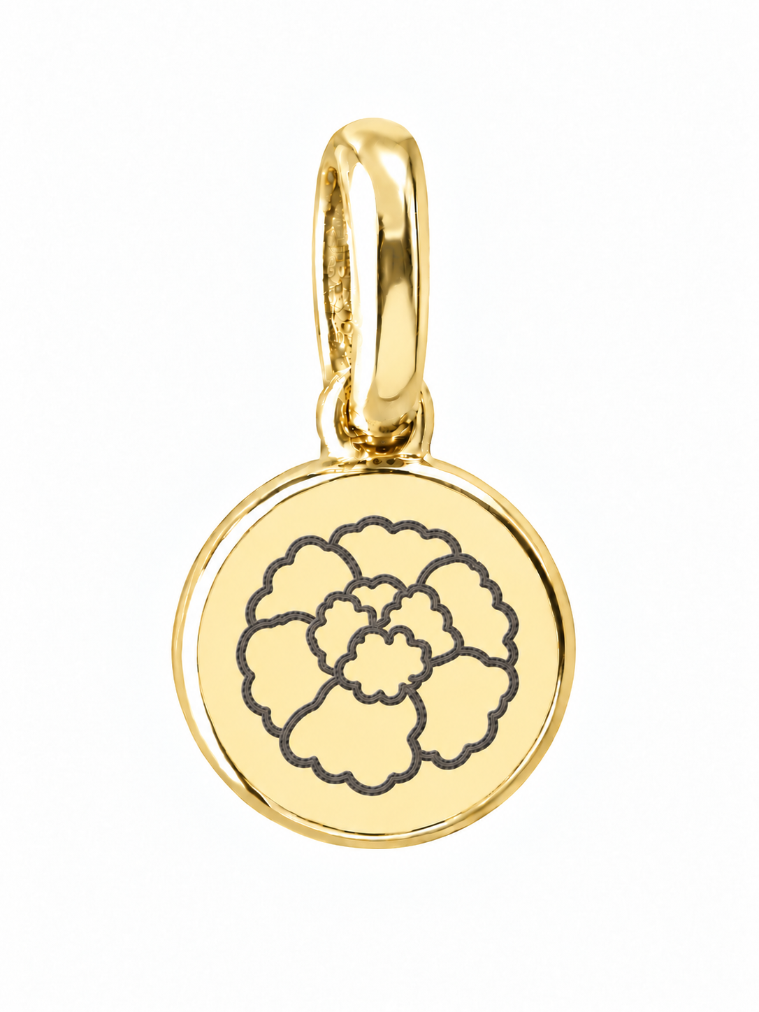 Gold Birth Flower Necklace | Octubre (Caléndula)