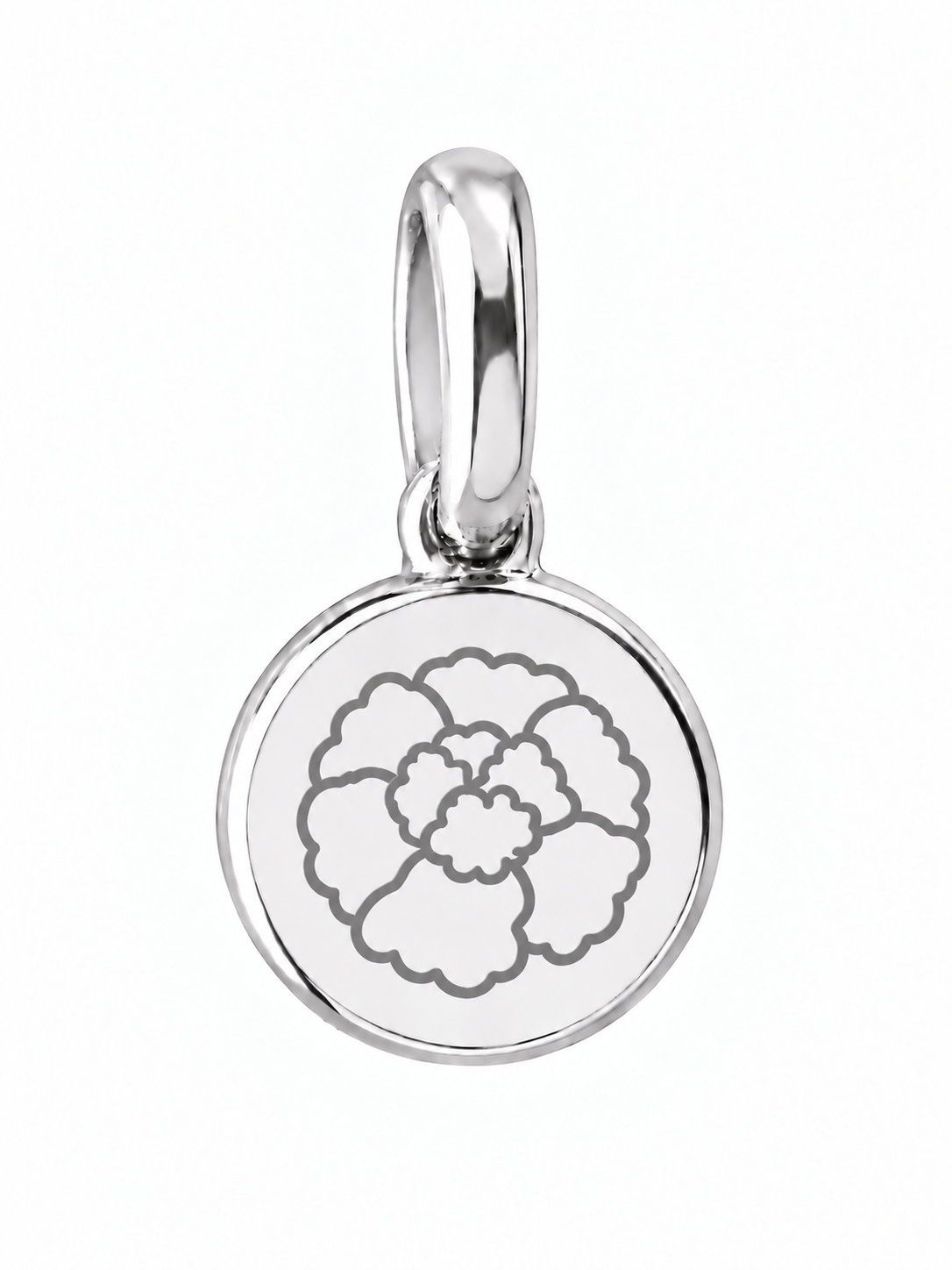 Silver Birth Flower Necklace | Octubre (Caléndula)