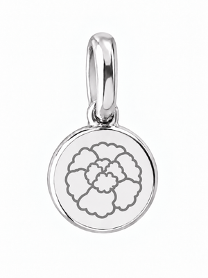 Silver Birth Flower Necklace | Octubre (Caléndula)