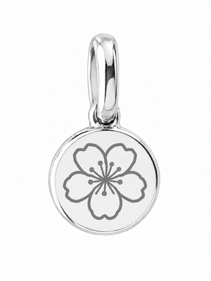 Silver Birth Flower Necklace | Marzo (Flor de Cerezo)