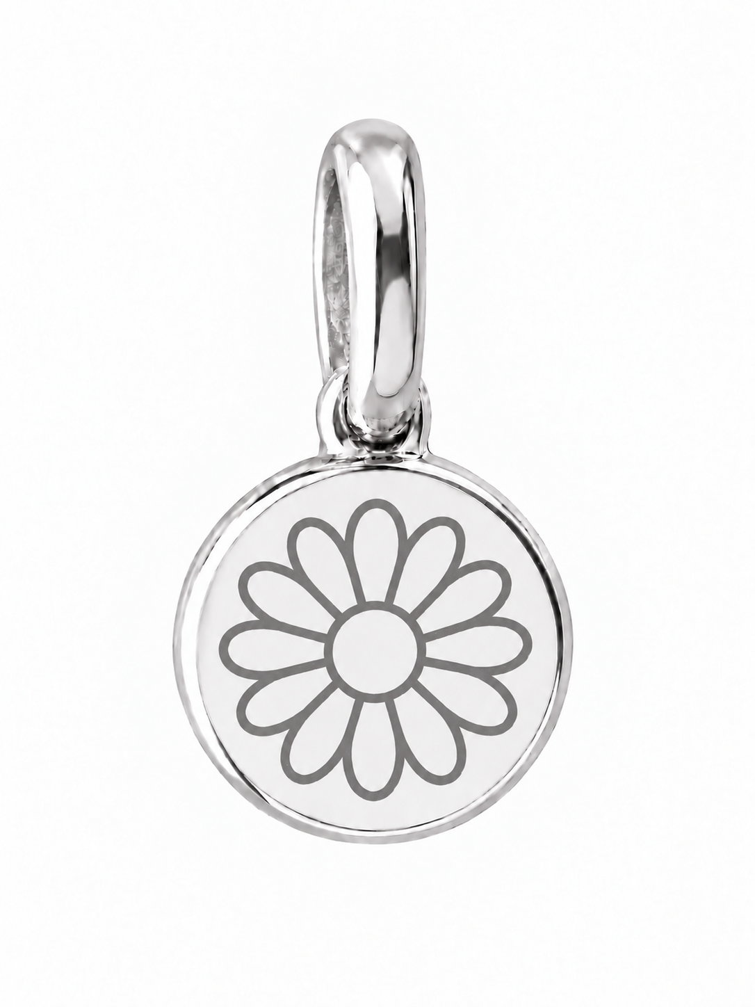 Silver Birth Flower Necklace | Abril (Margarita)