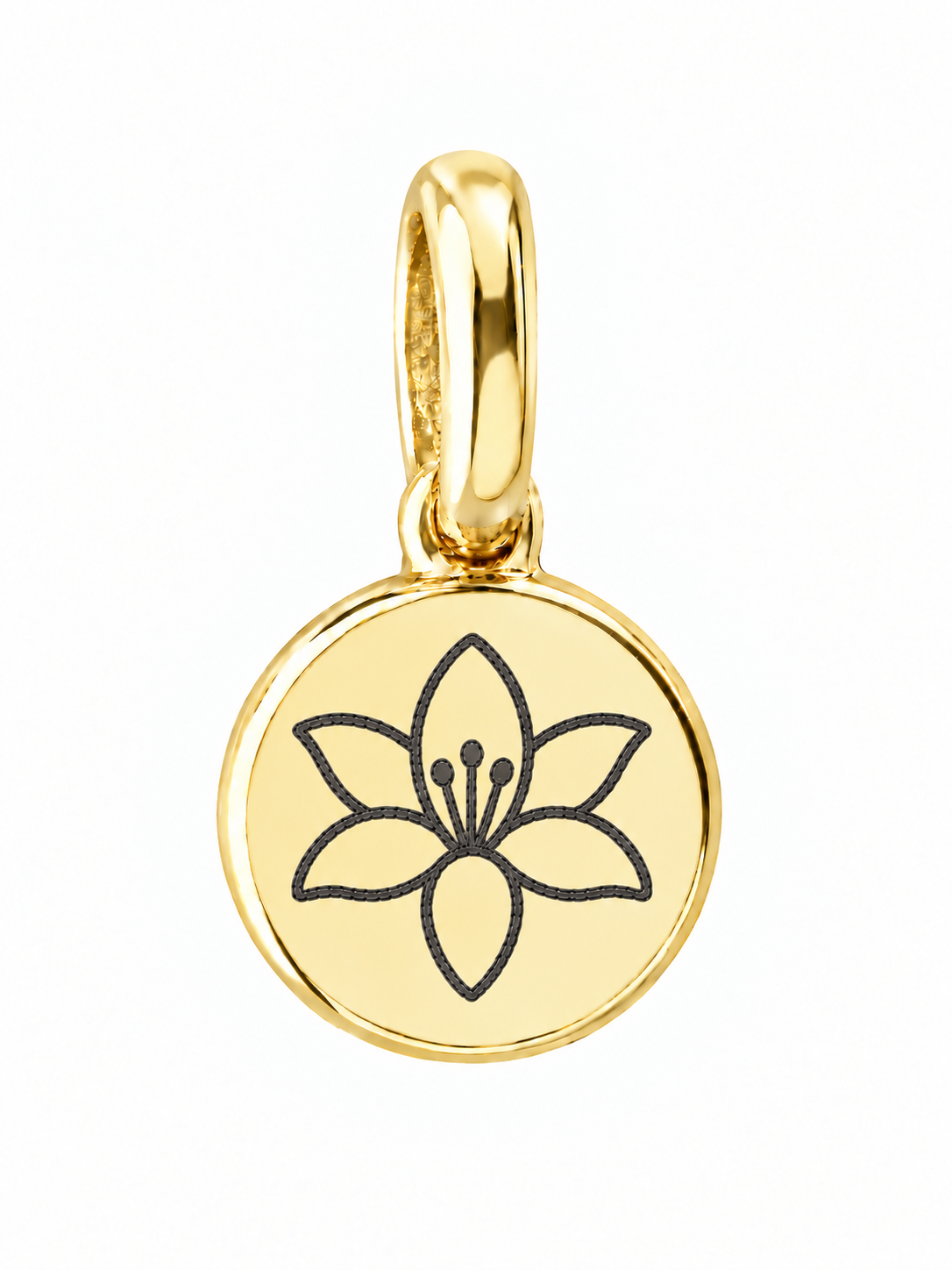 Gold Birth Flower Necklace | Mayo (Lirio)