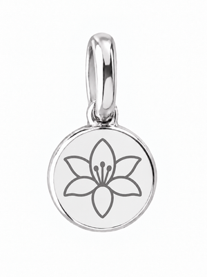 Silver Birth Flower Necklace | Mayo (Lirio)