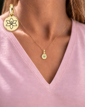 Mayo Birth Flower Necklace | Lirio (Gold) - Bangili