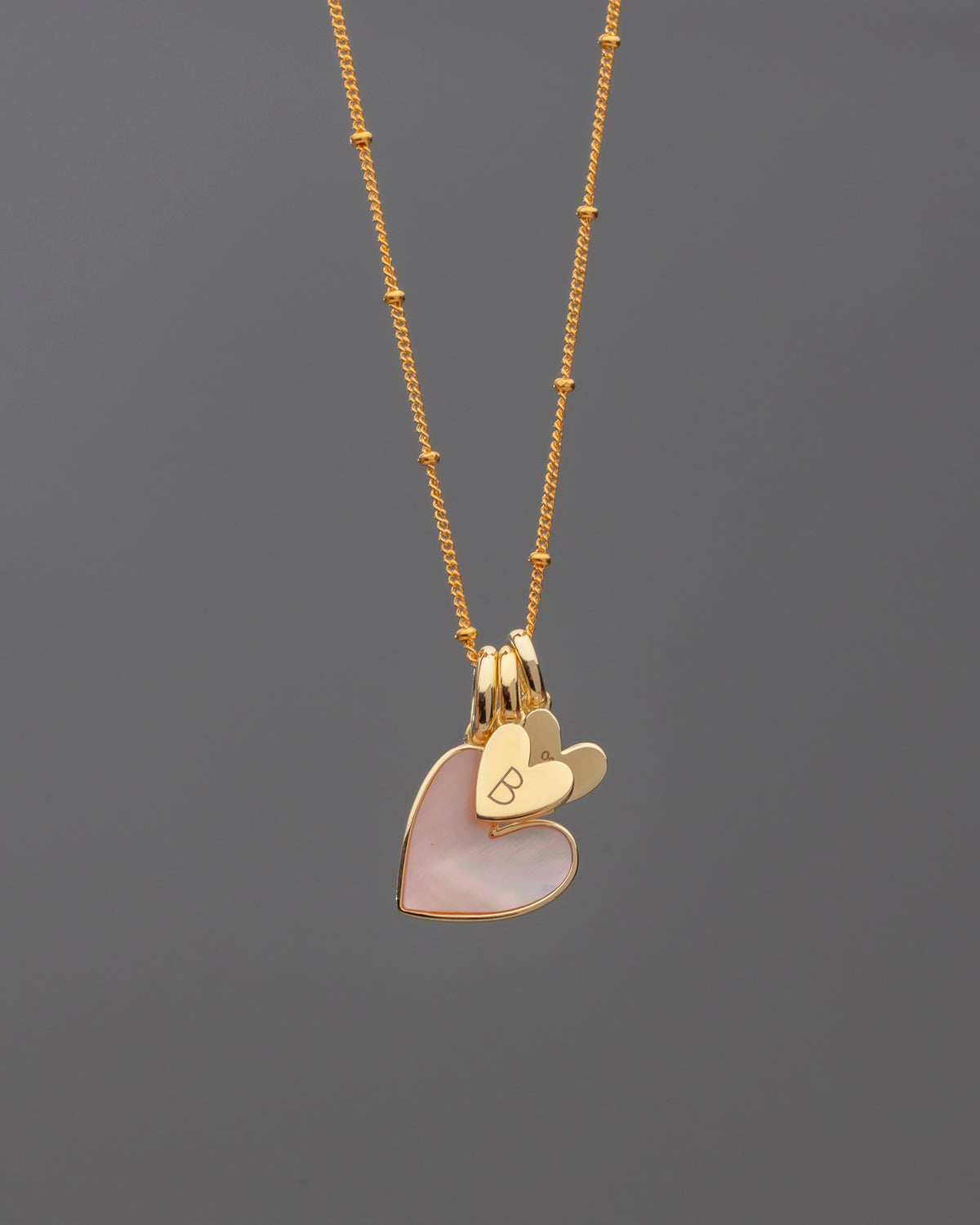 Be Mine Initial Necklace (Gold)