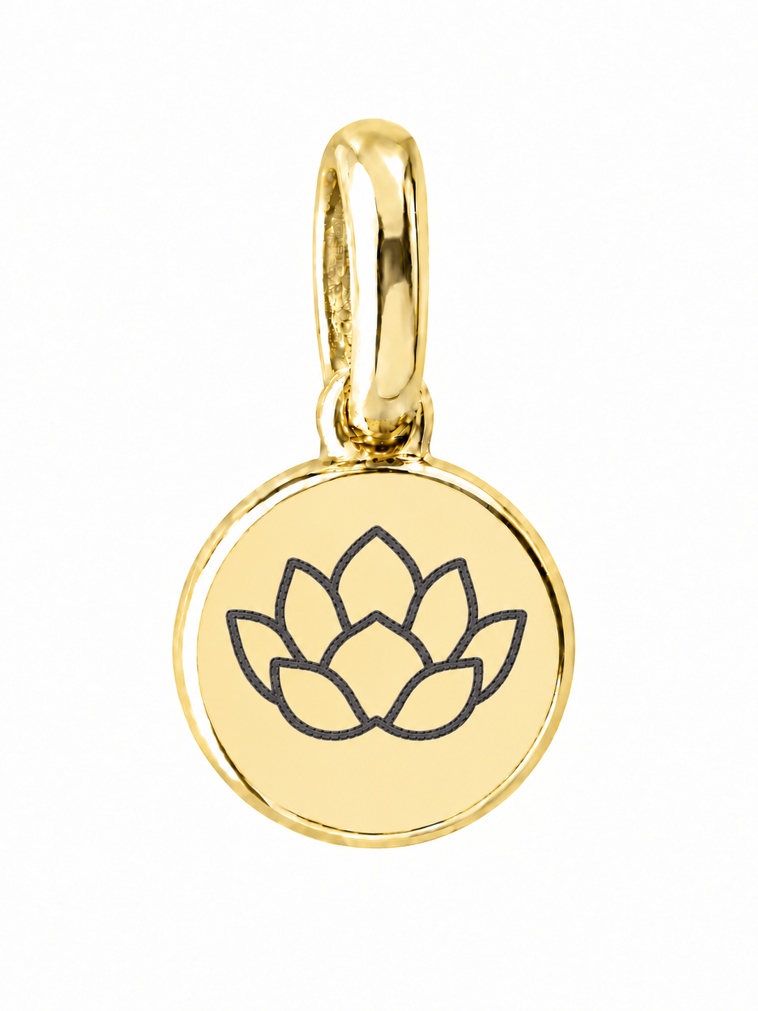 Gold Birth Flower Necklace | Julio (Loto)