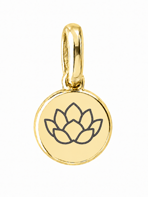 Gold Birth Flower Necklace | Julio (Loto)