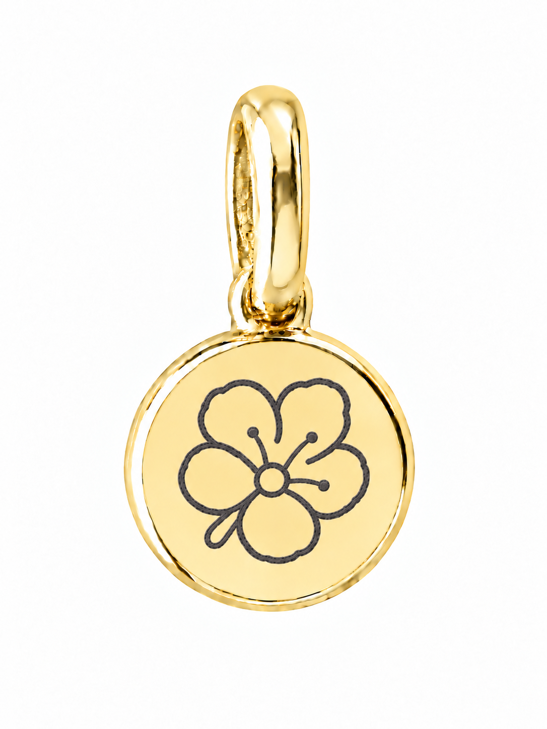 Gold Birth Flower Necklace | Septiembre (Campanilla)