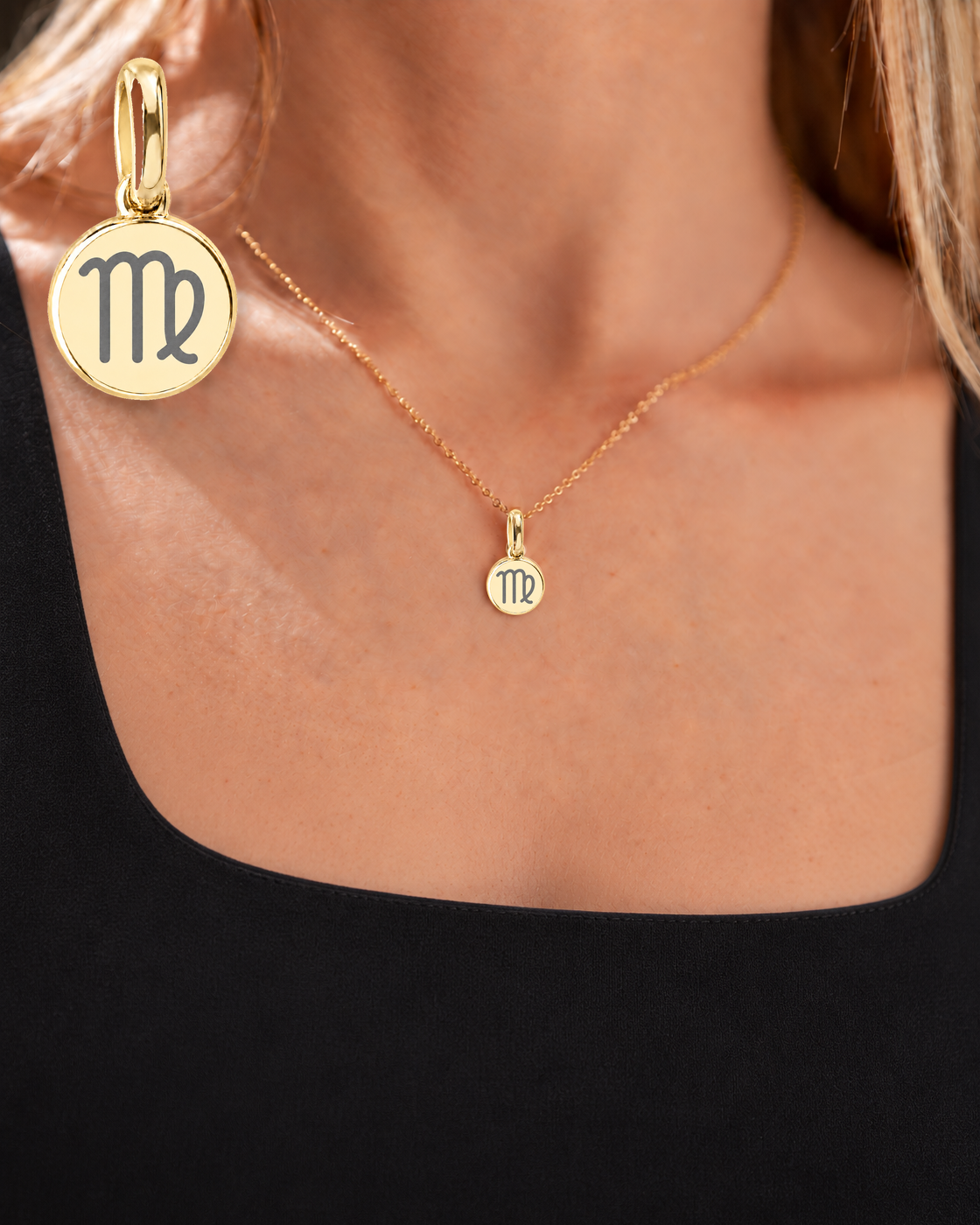 Zodiac Necklace | Virgo (Gold)