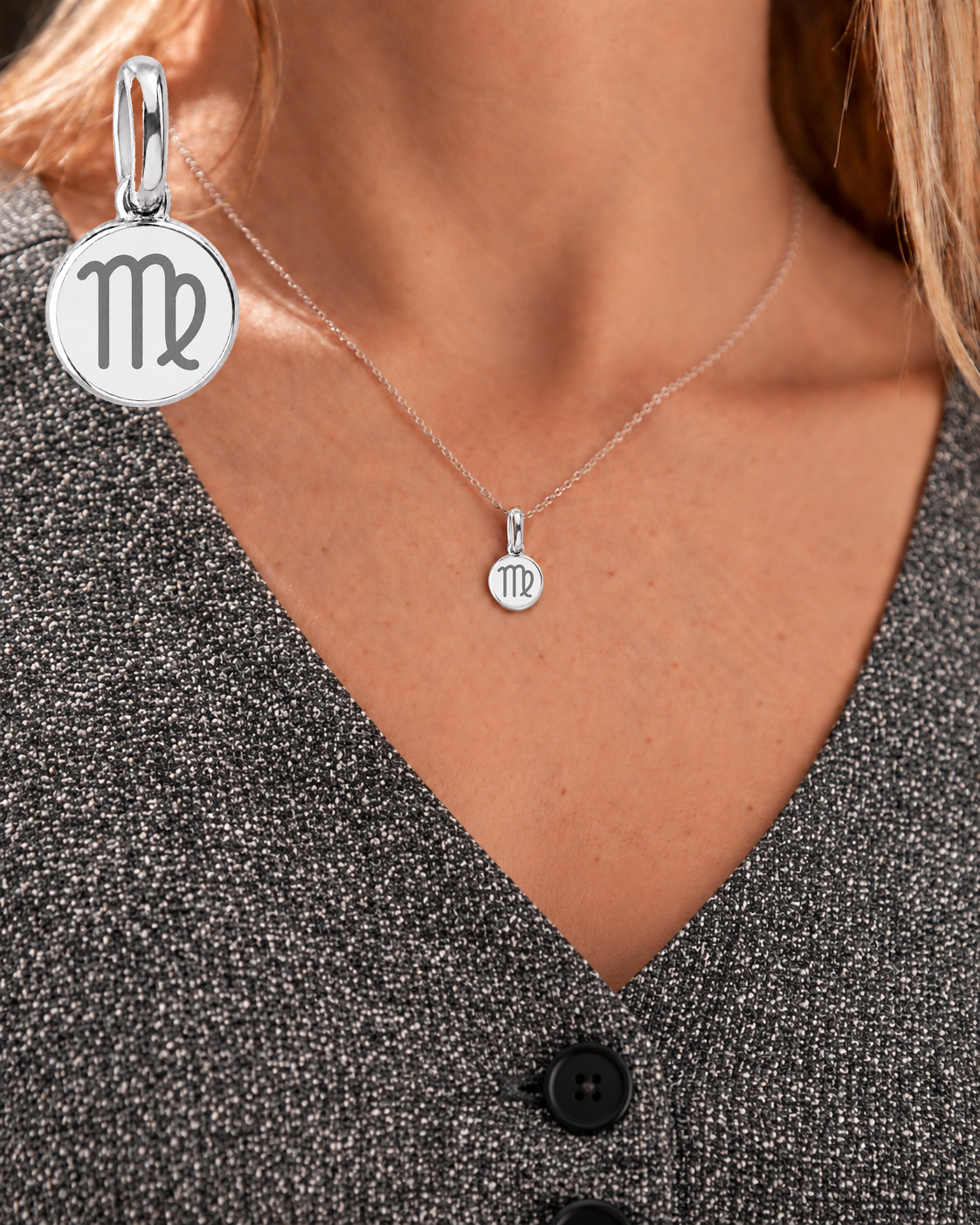 Zodiac Necklace | Virgo (Silver)