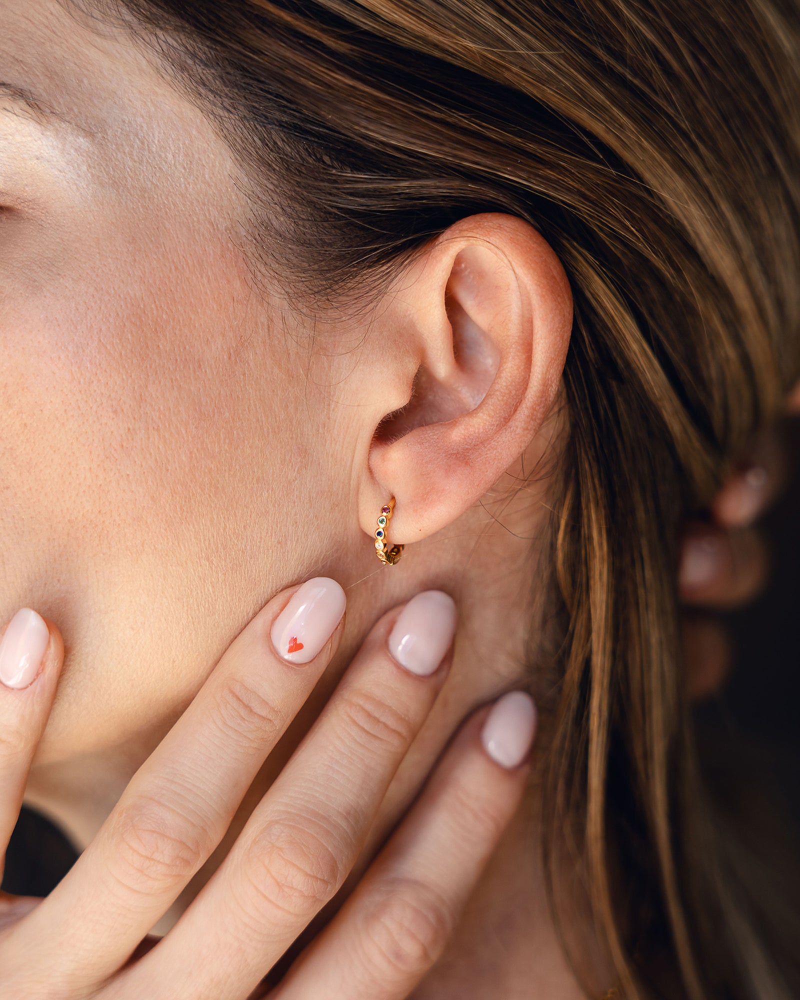 Mini Rainbow Huggies (Plata 925) - Bangili