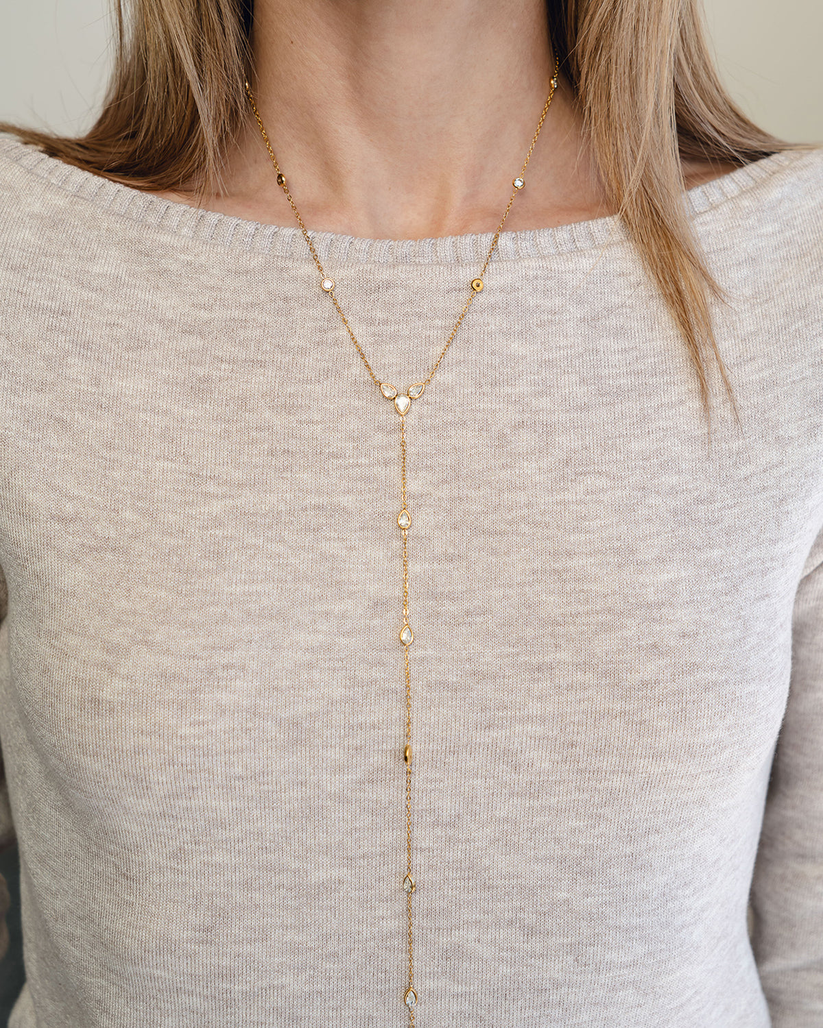 Petal Lariat Necklace - Bangili