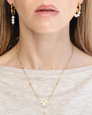 Multiway Pearl Hoops - Bangili