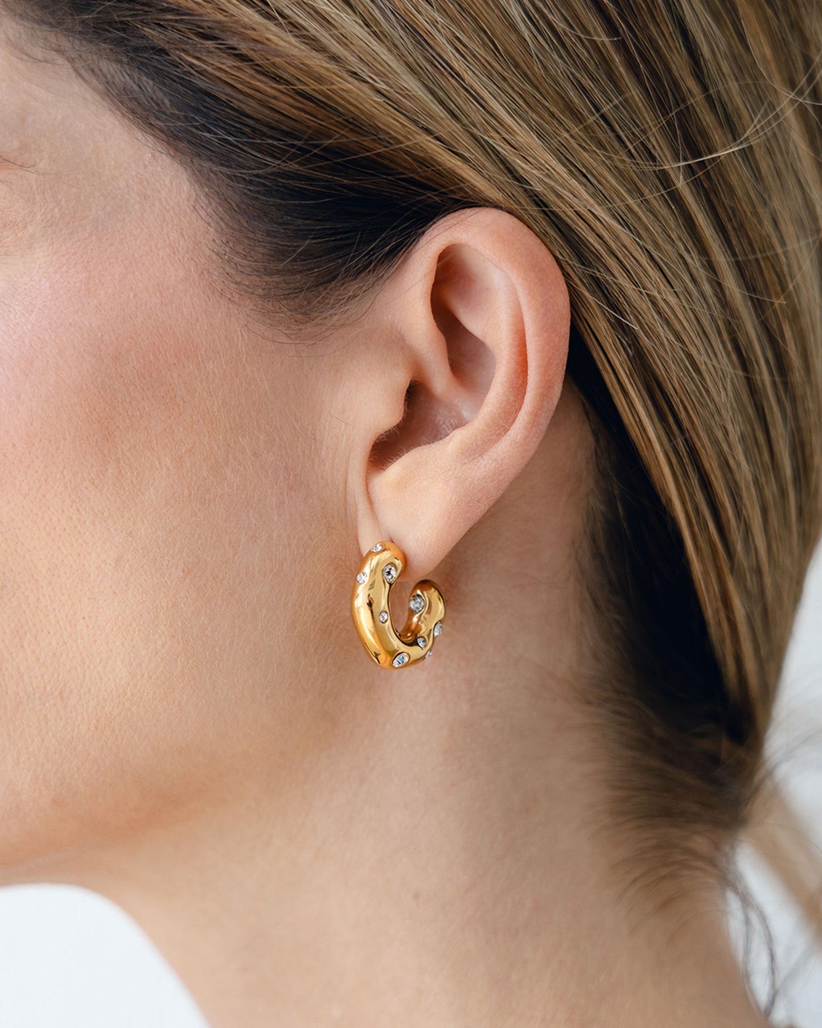 Chunky Vintage Hoops - Bangili