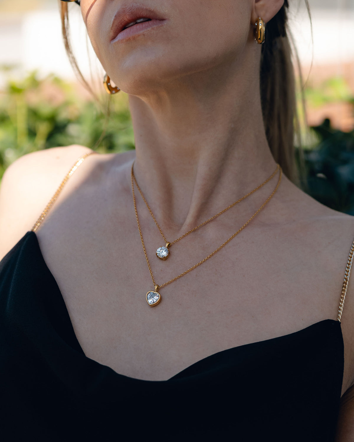Crystal Round Necklace - Bangili