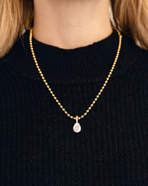 Crystal Drop Necklace - Bangili