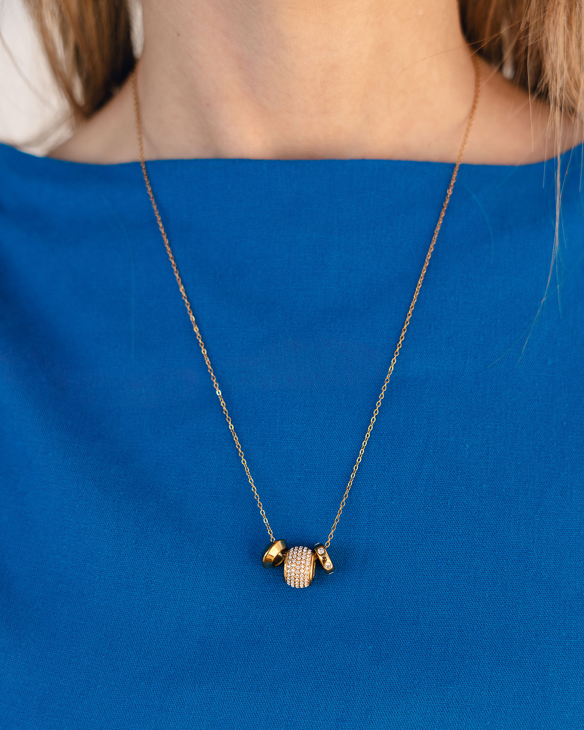 Pavé Charm Necklace - Bangili