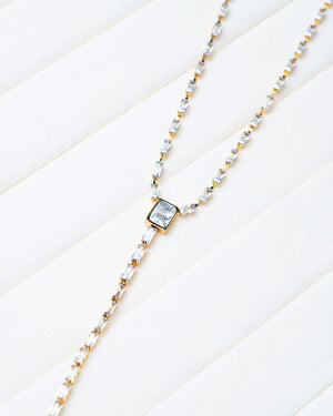 Baguette Lariat Necklace - Bangili