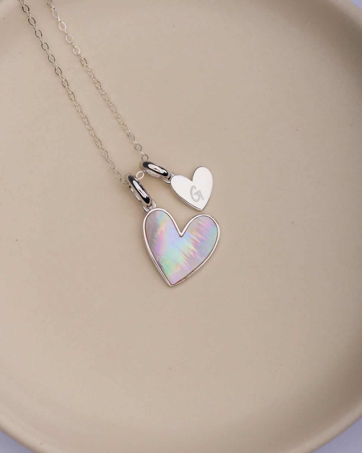 Be Mine Initial Necklace (Silver)