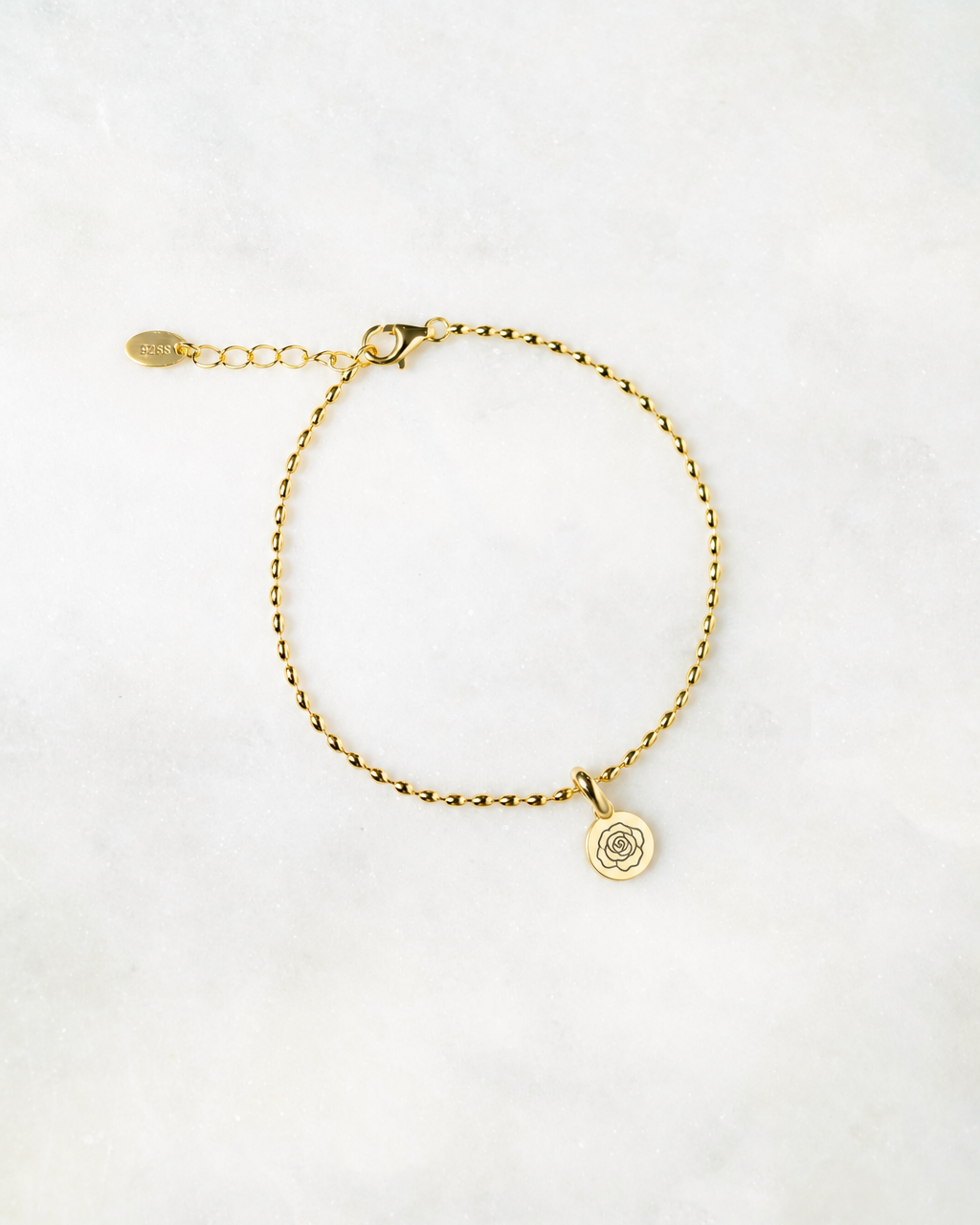 Birth Flower Bracelet (Gold)