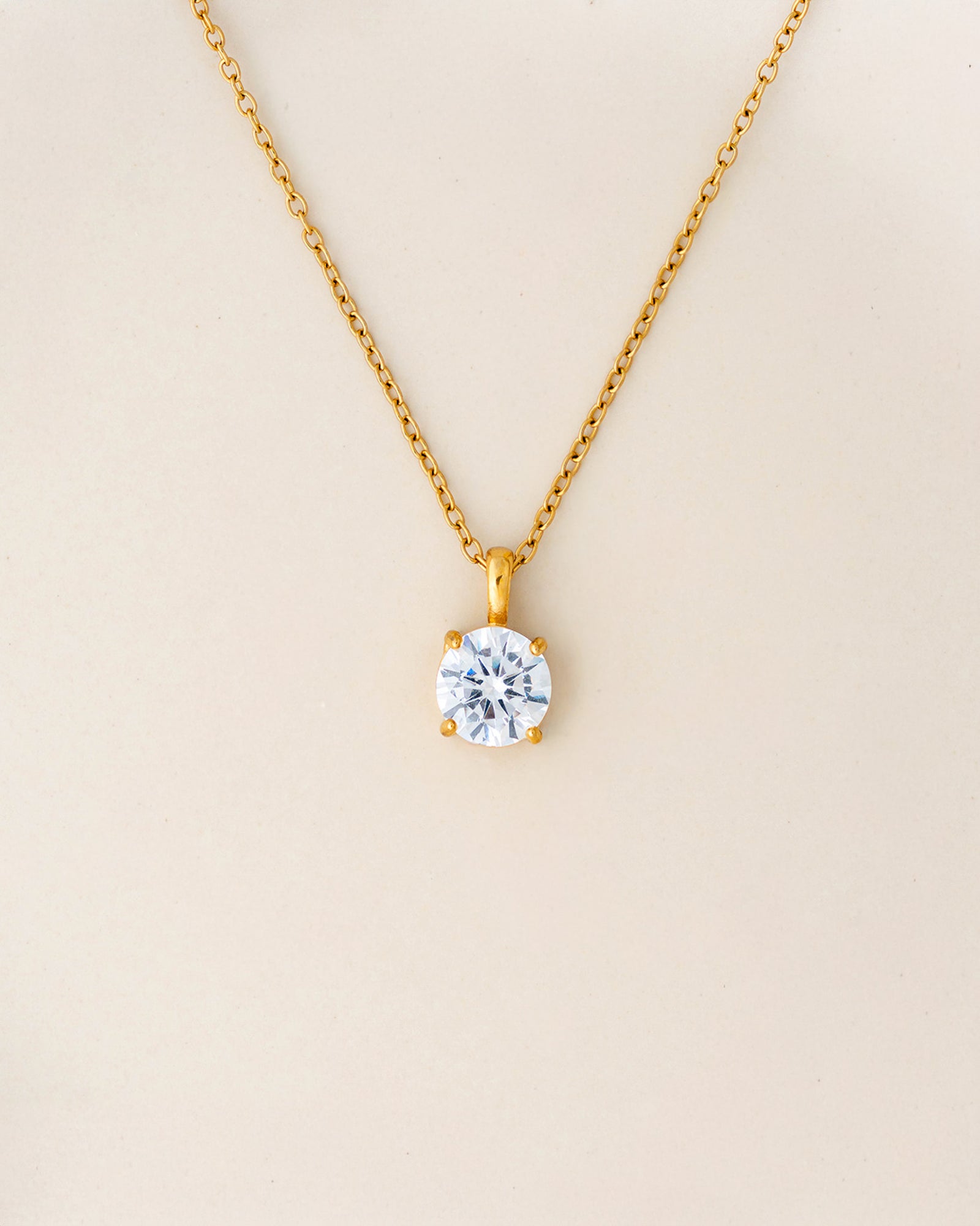 Crystal Round Necklace - Bangili