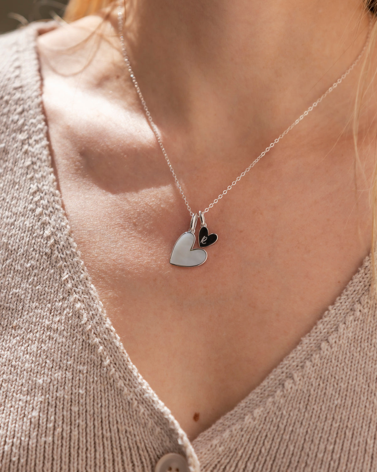 I Love You Initial Necklace (Silver)