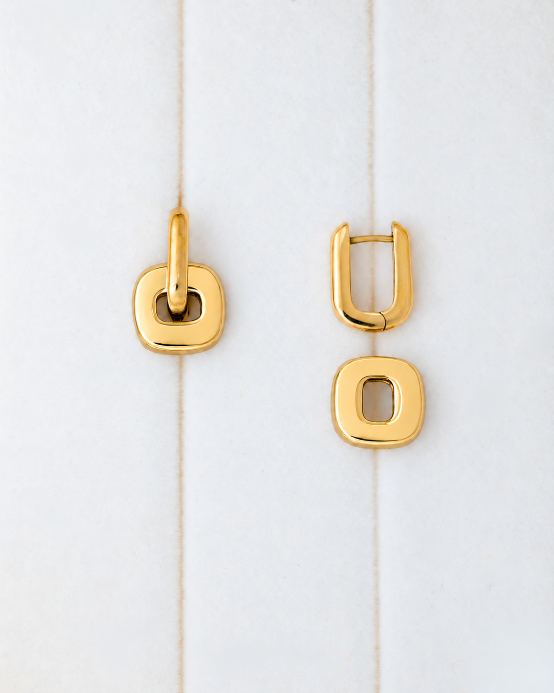 Multiway Square Hoops (Gold)