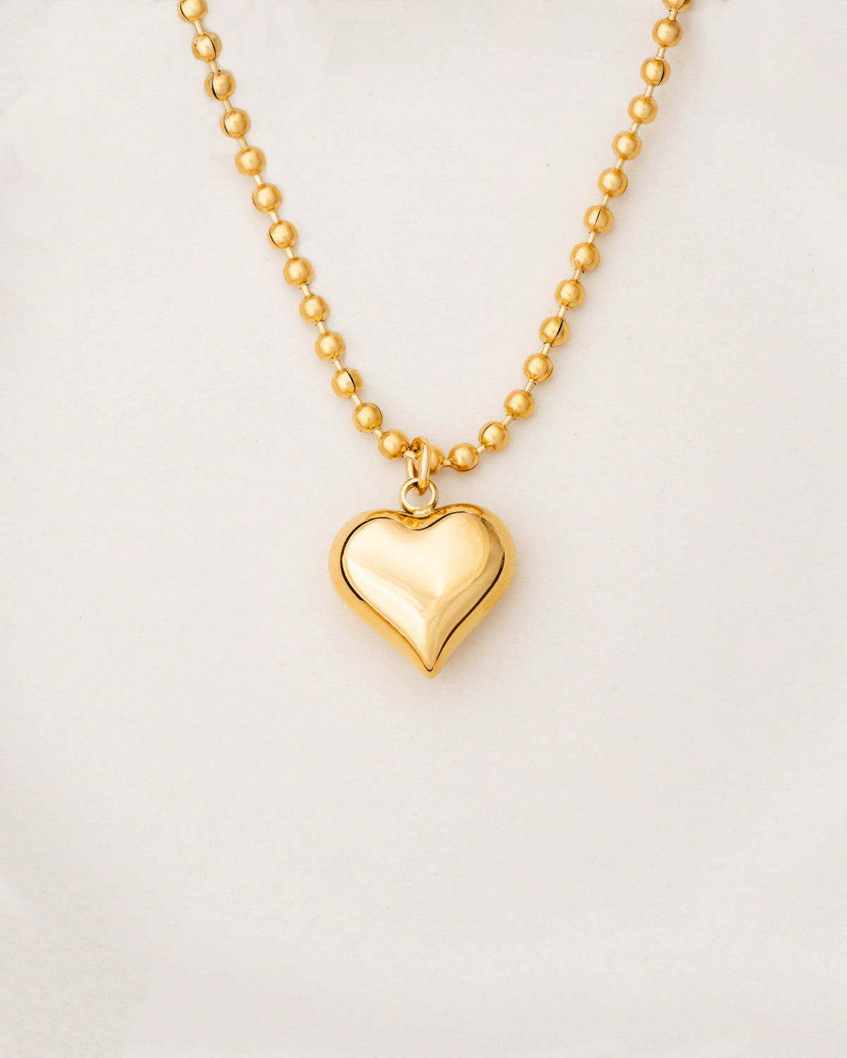 Puffy Heart Necklace - Bangili