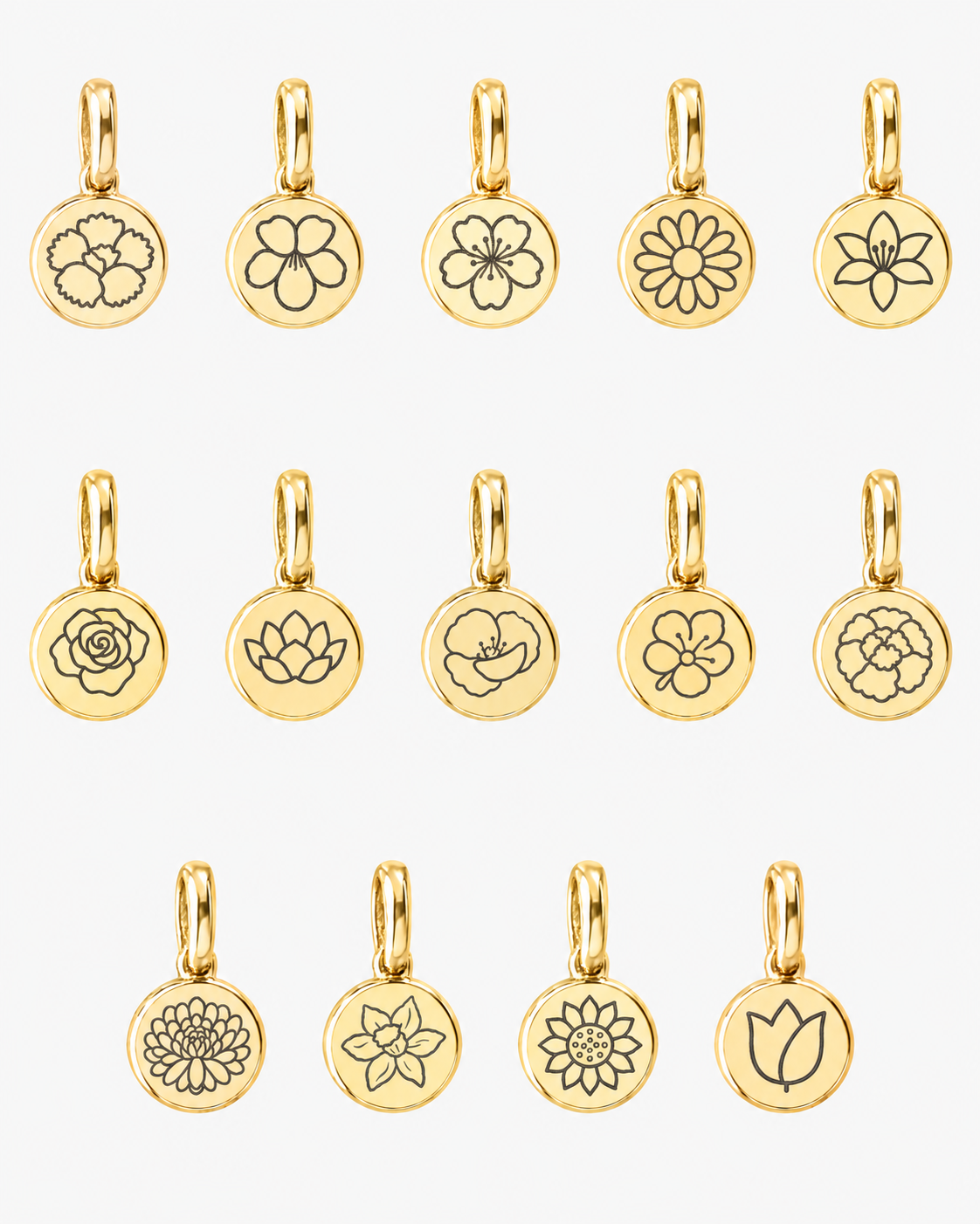 Additional Flower Charm (Gold)