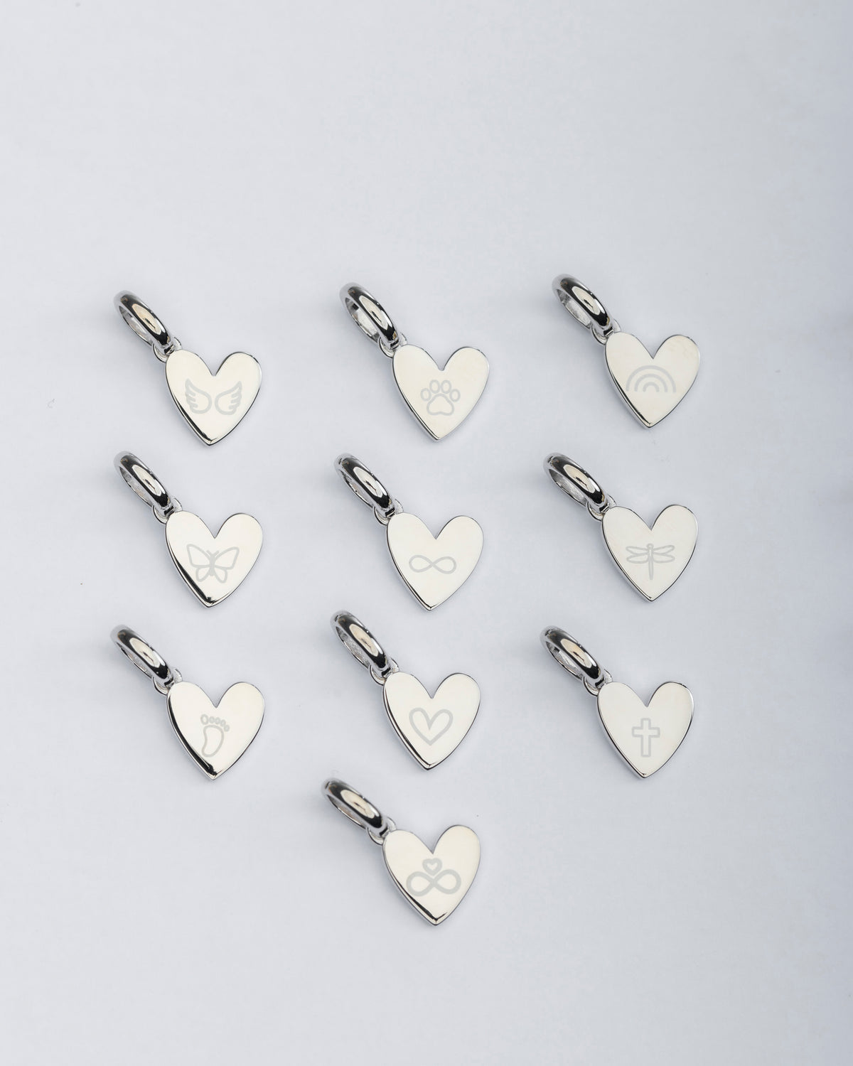 Something Blue Initial Necklace (Silver)