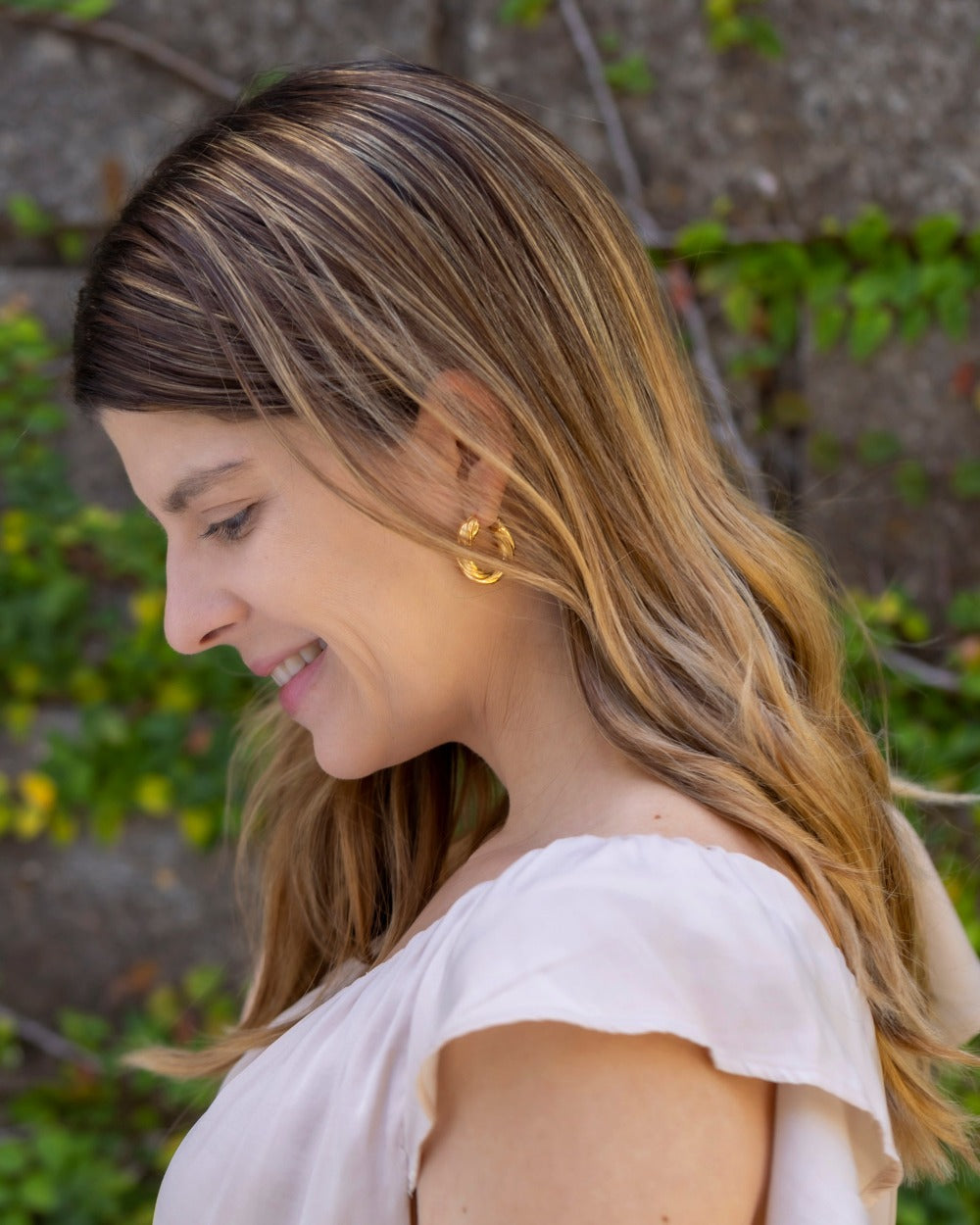 Argollas Twist Doradas - Bangili